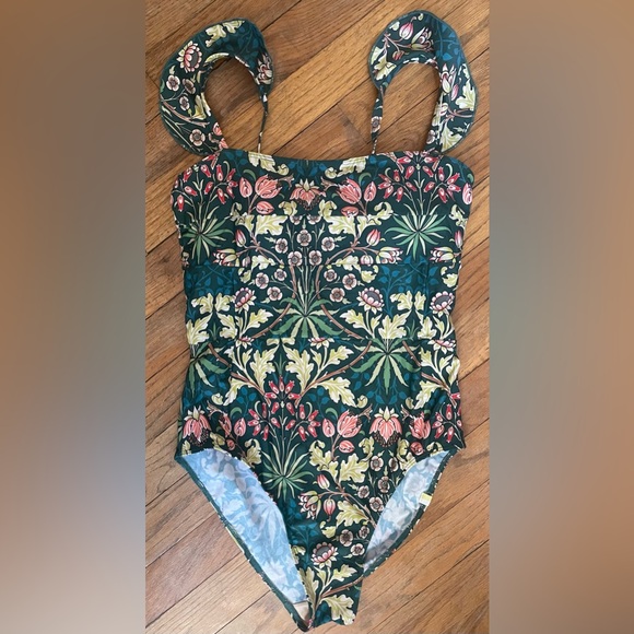 summersalt Other - MORRIS & SUMMERSVLT The Ruffle Oasis Hyacinth Sunburst Teal 1 Piece swimsuit; 6